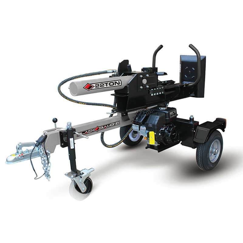 Black Diamond 22ton PETROL Log Splitter-setengah balok LSE22